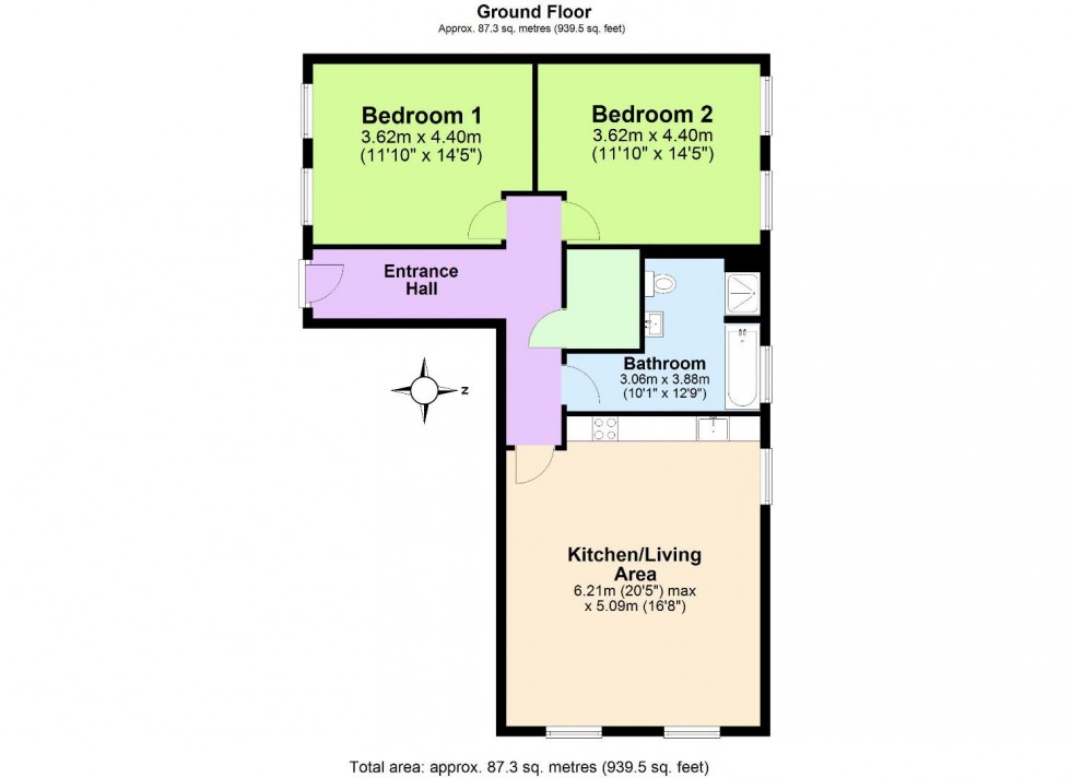 Floorplan for Smisby Road, Ashby-De-La-Zouch
