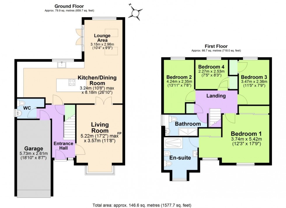 Floorplan for Orchard Way, Measham