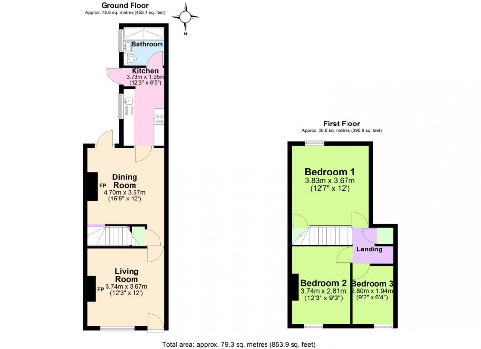 Floorplan for Gordon Street, Wolverhampton
