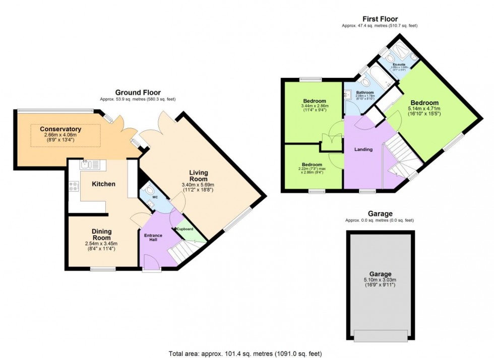 Floorplan for Glamorgan Way, Church Gresley, Swadlincote