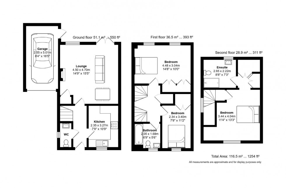 Floorplan for Stuart Way, Ashby-De-La-Zouch