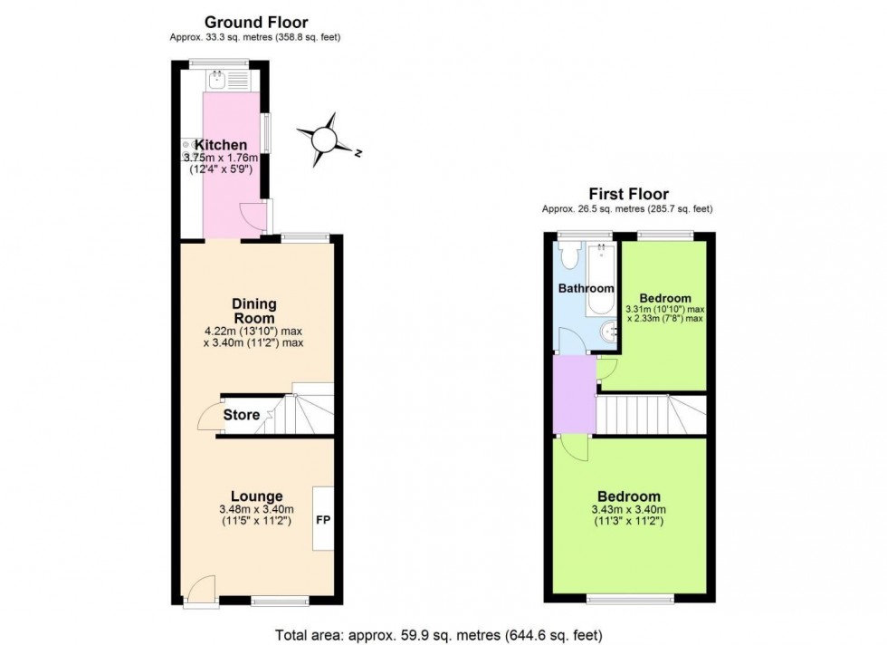 Floorplan for Exchange Road, West Bridgford, Nottingham