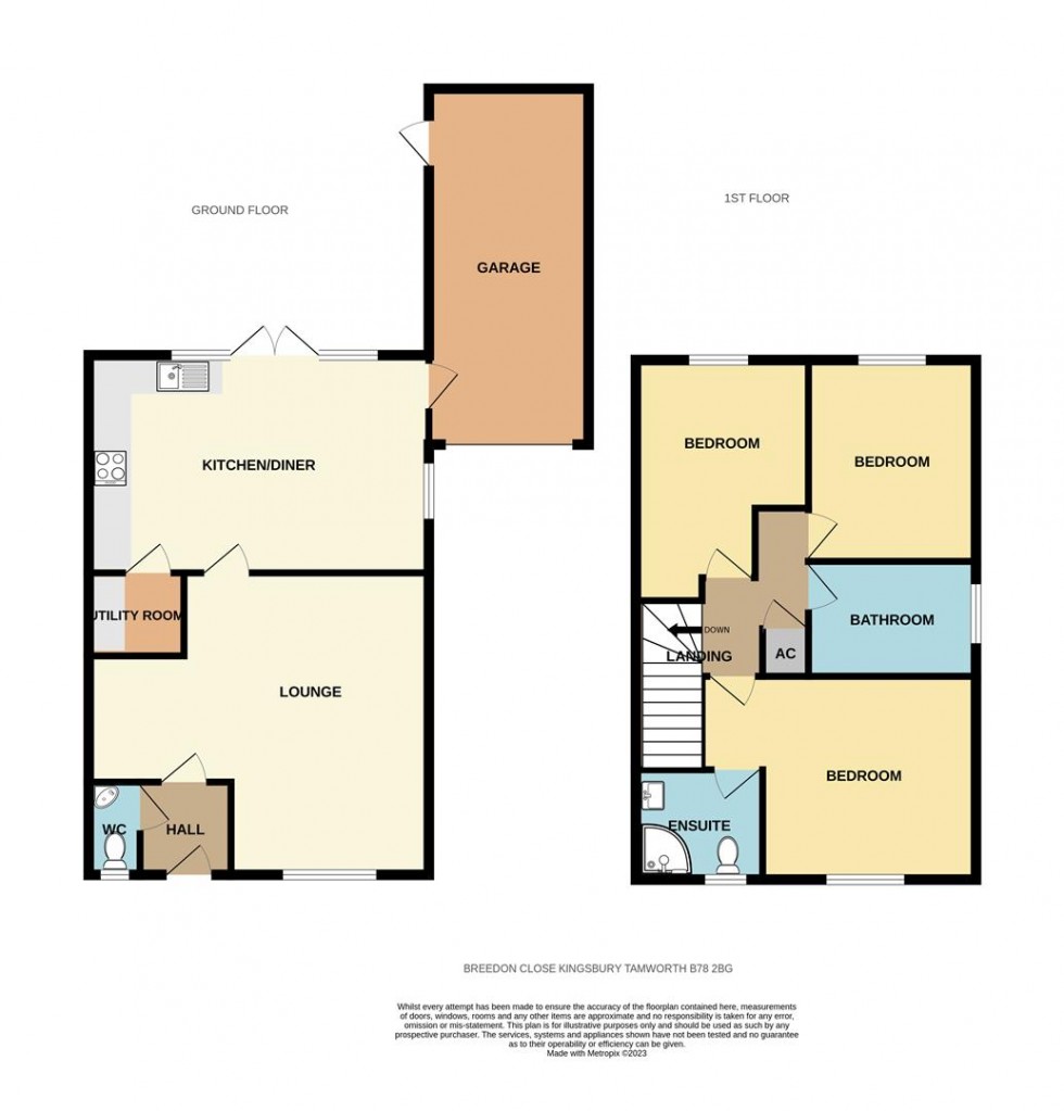 Floorplan for Breedon Close, Kingsbury