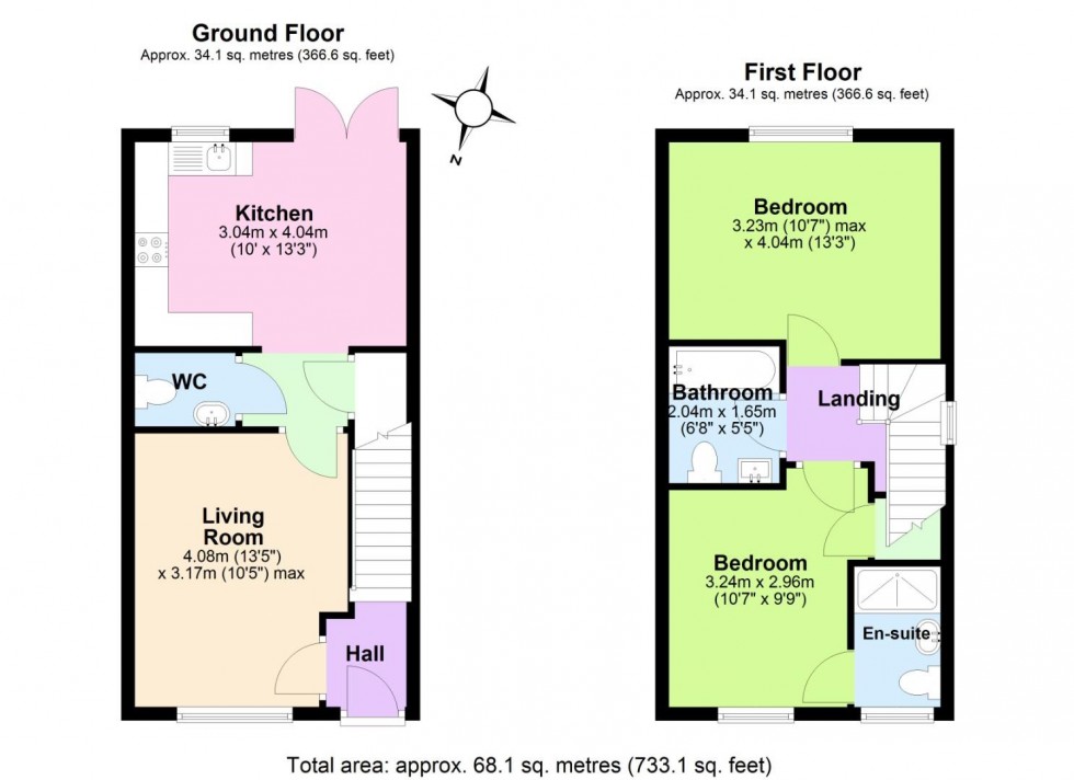 Floorplan for Orme Grove, Keyworth, Nottingham