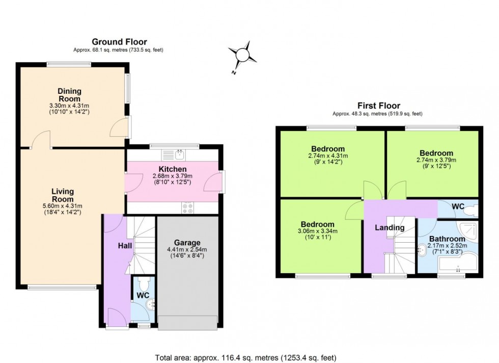 Floorplan for The Ridings, Keyworth