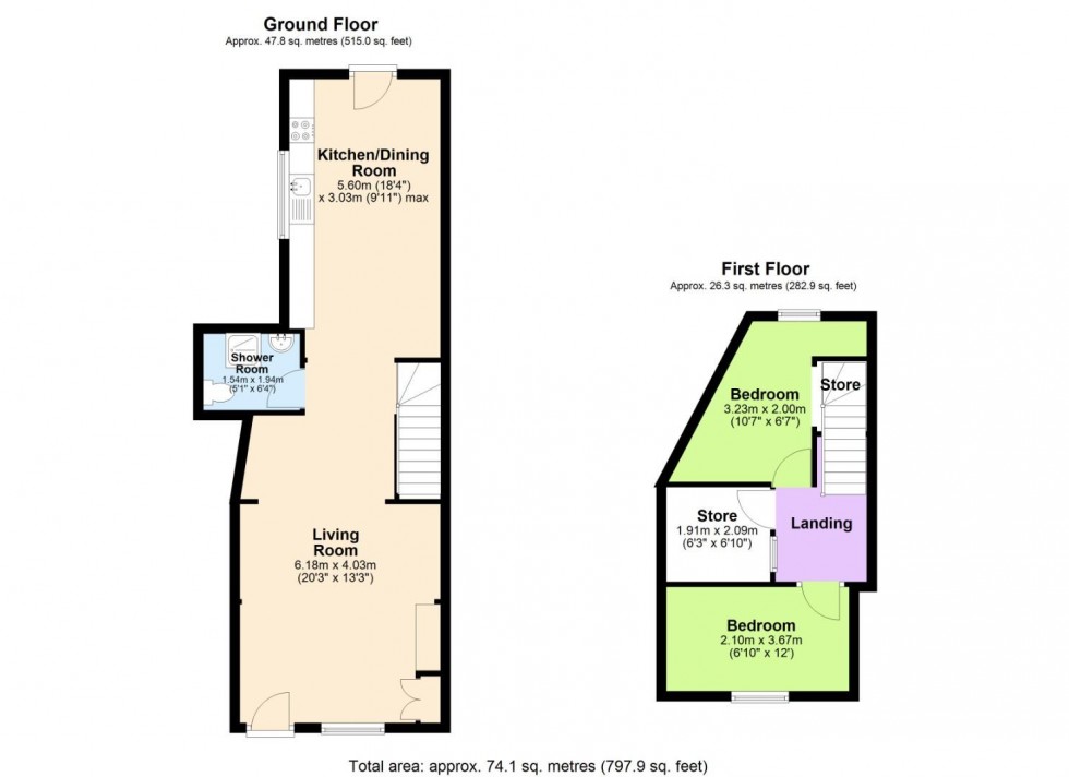 Floorplan for Leicester Road, Mountsorrel, Loughborough