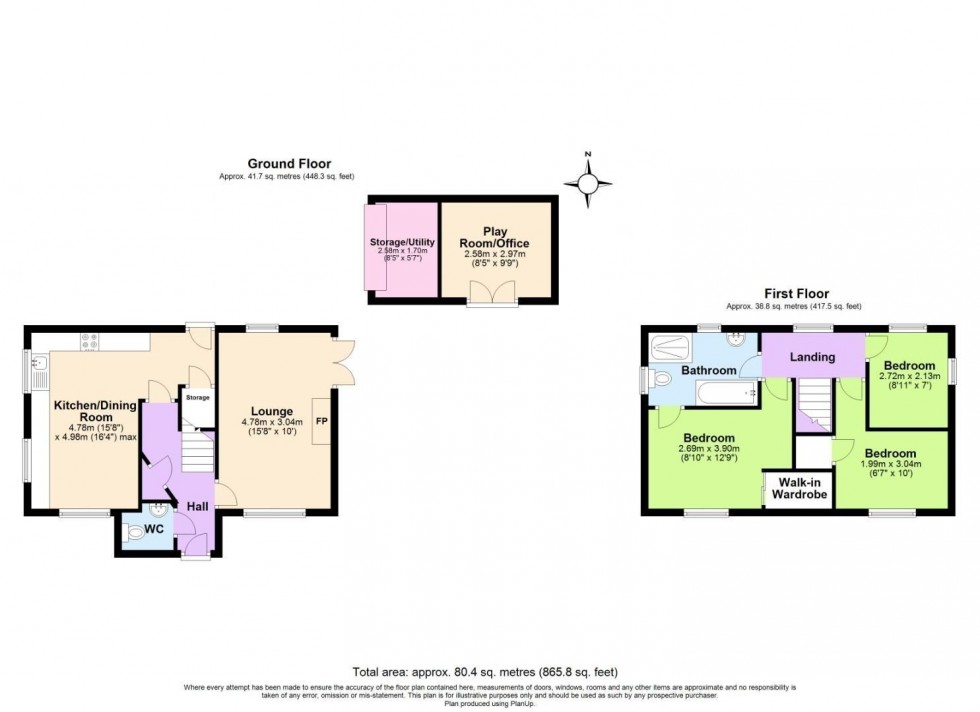 Floorplan for Hope Way, Church Gresley, Swadlincote