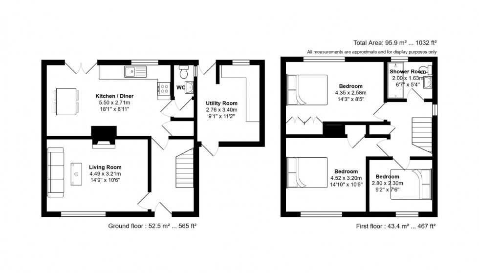 Floorplan for Coronation Avenue, Moira