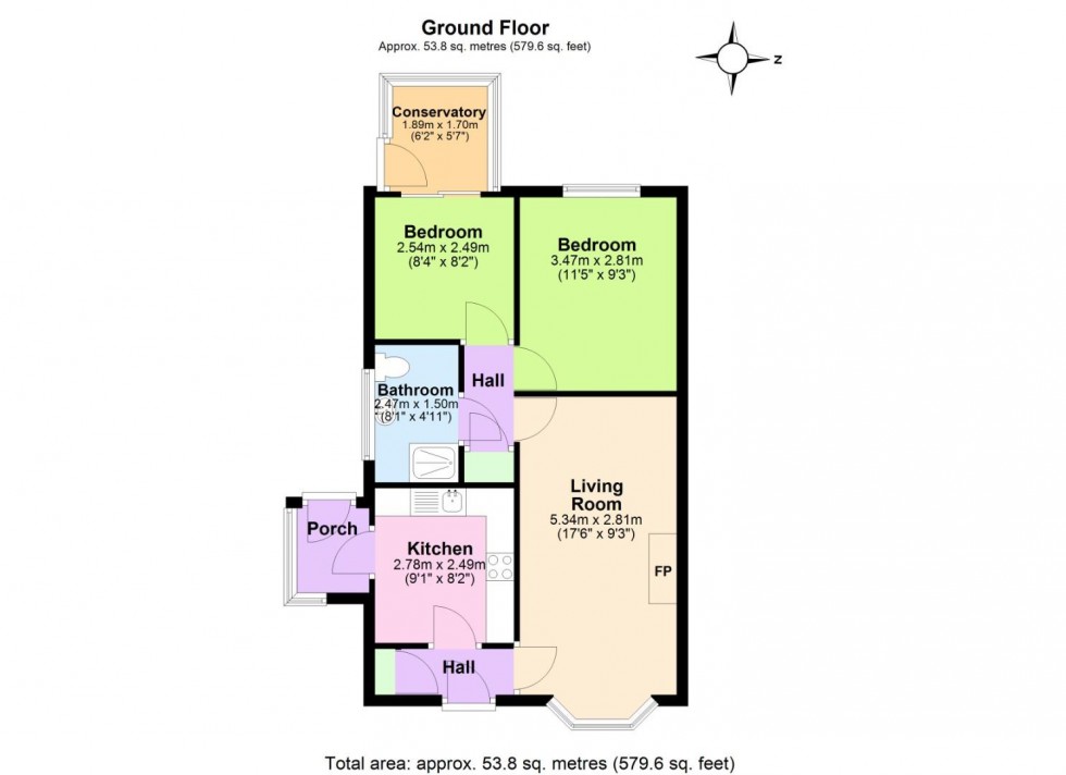 Floorplan for Daleside, Cotgrave, Nottingham