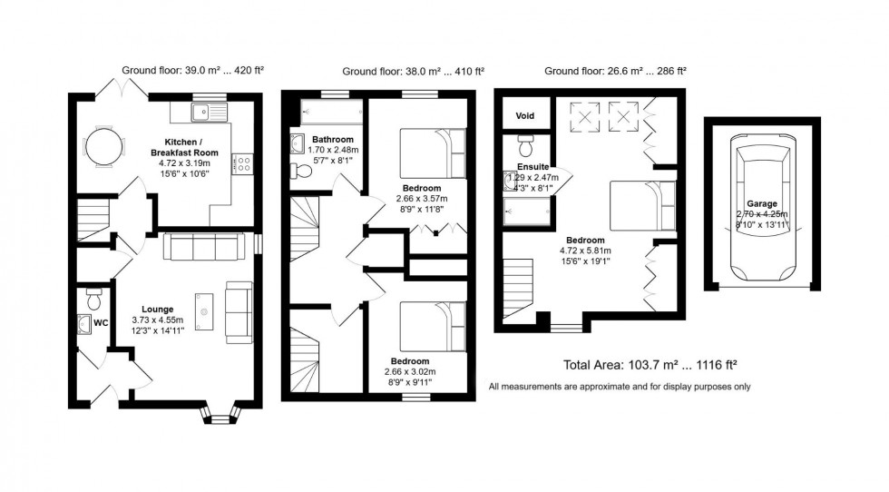 Floorplan for Aberdeen Close, Church Gresley