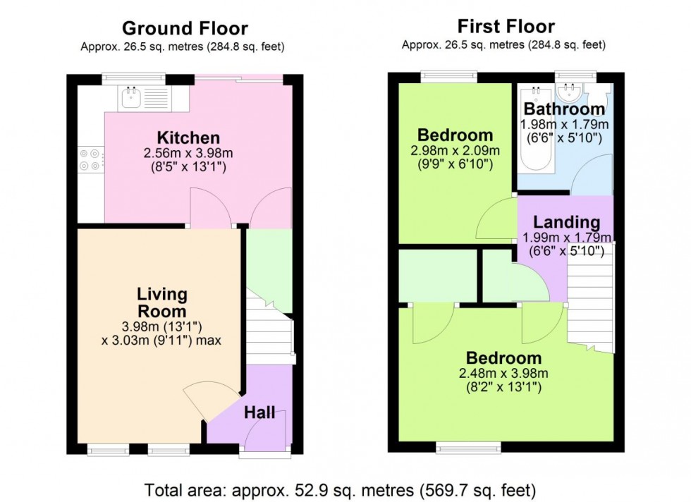 Floorplan for Ashness Close, Gamston, Nottingham