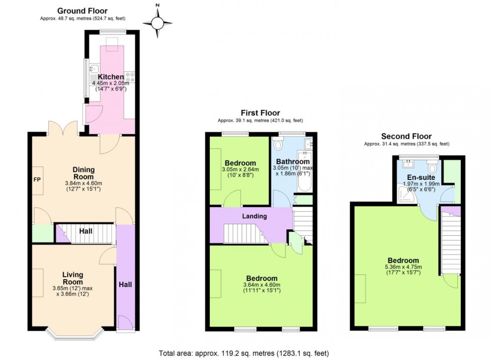Floorplan for Clifton Road, Ruddington, Nottingham