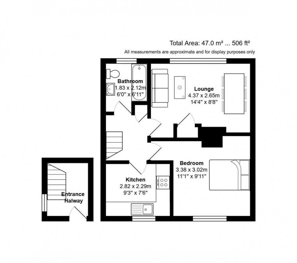 Floorplan for 12 Milo Crescent, Fazeley, Tamworth