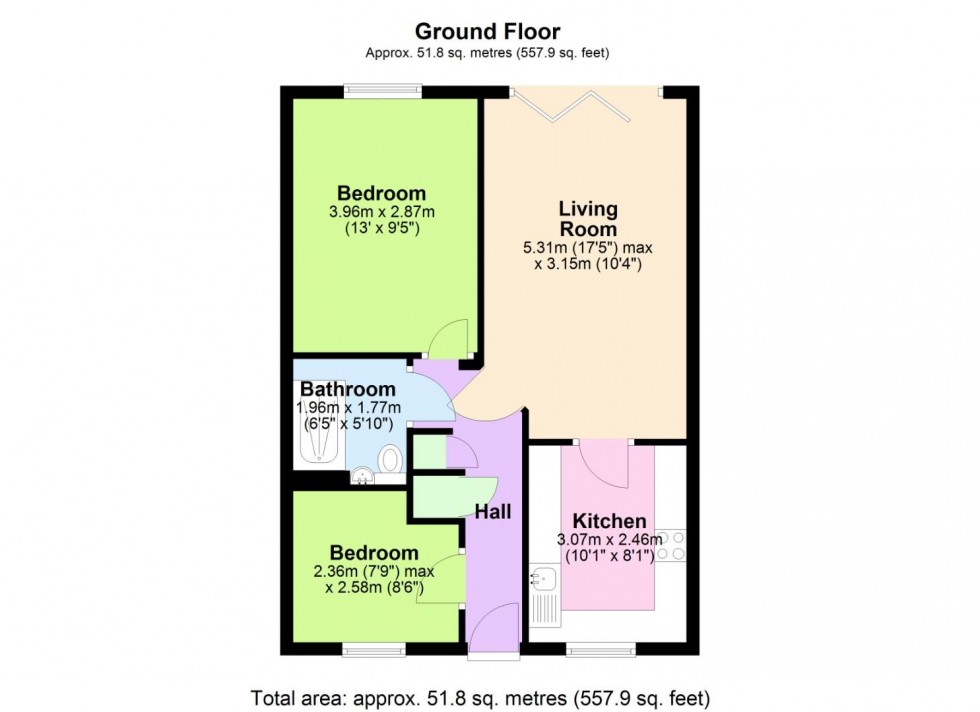 Floorplan for Marlborough Court, West Bridgford, Nottingham