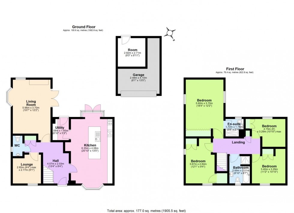 Floorplan for Abbotsford Road, Ashby-De-La-Zouch