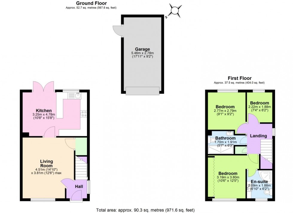 Floorplan for Aston Drive, Newhall, Swadlincote