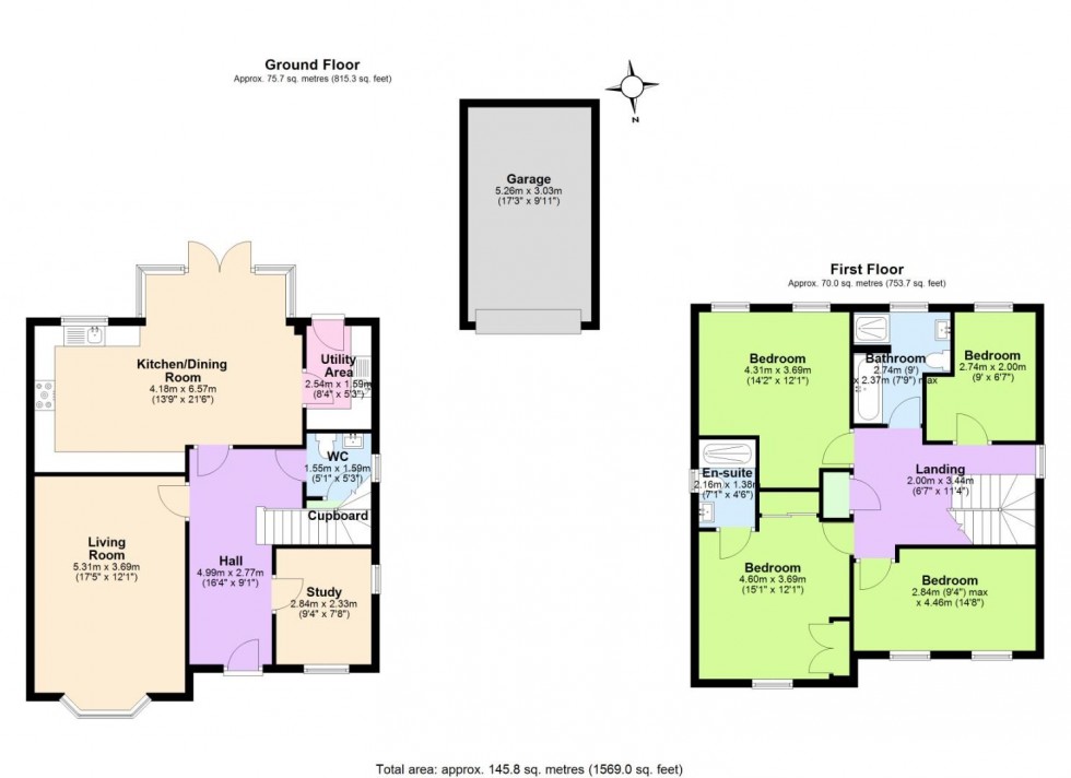 Floorplan for Potters Way, Measham
