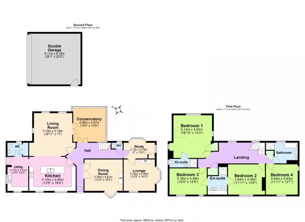 Floorplan for Mill Street, Packington, Ashby-De-La-Zouch