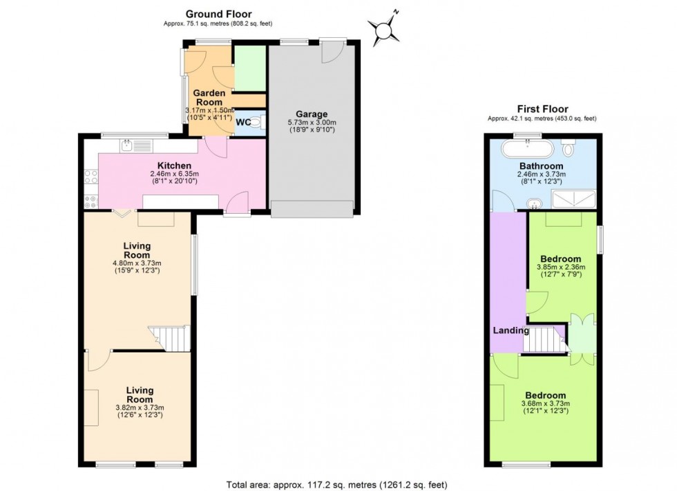 Floorplan for Woodville Road, Overseal, Swadlincote
