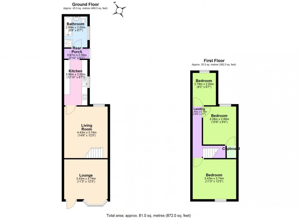 Floorplan for Fowler Street, Wolverhampton