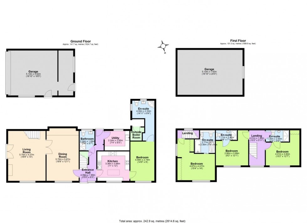 Floorplan for York Close, Measham, Swadlincote