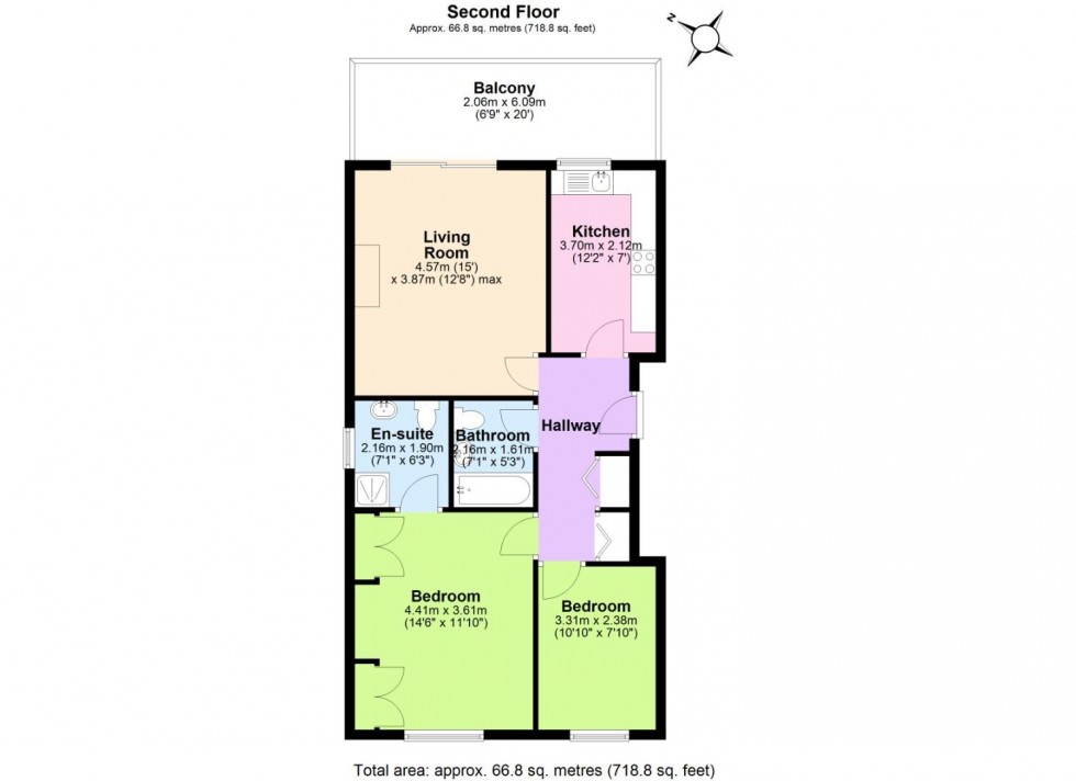 Floorplan for Fox Road, West Bridgford, Nottingham