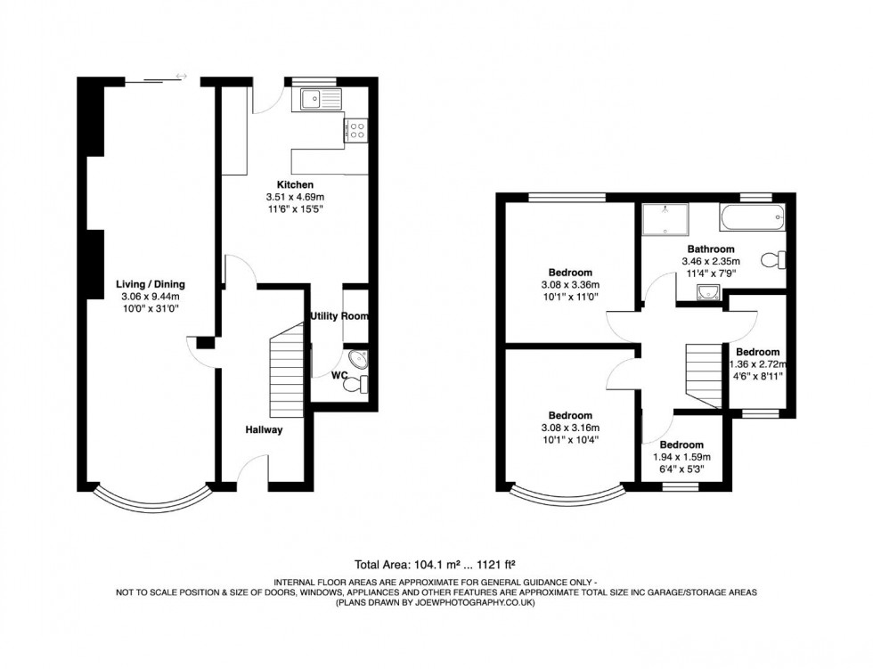 Floorplan for Lynton Avenue, Wolverhampton