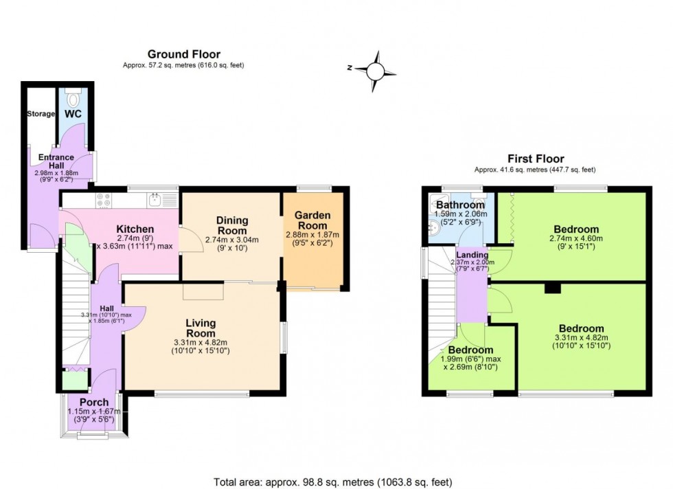 Floorplan for North Street, Ashby-De-La-Zouch