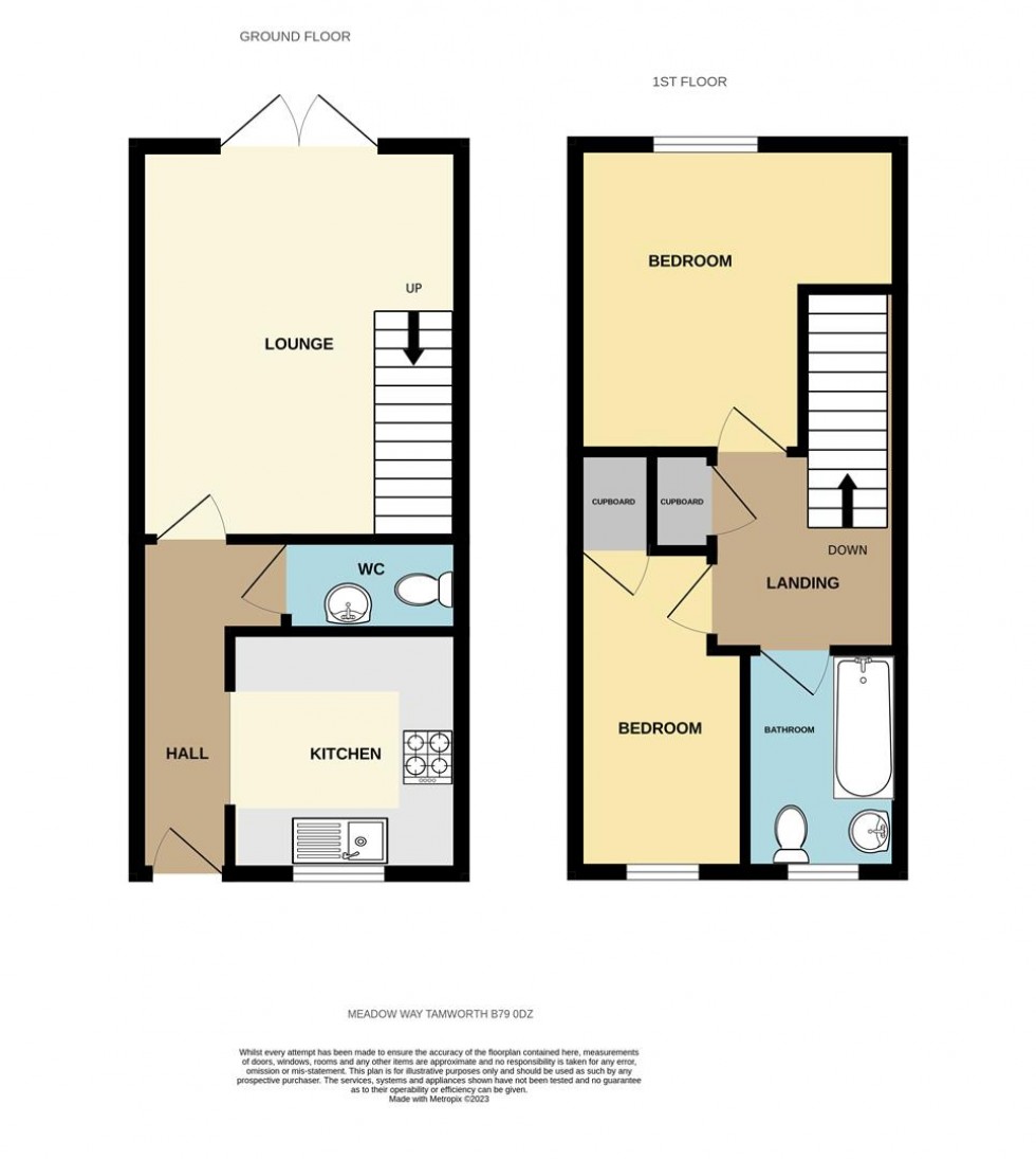 Floorplan for Meadow Way, Tamworth
