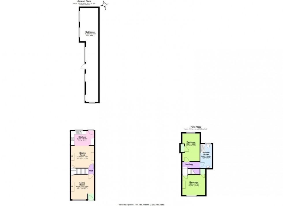 Floorplan for Woodville Road, Overseal