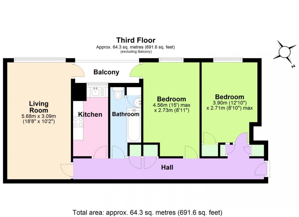 Floorplan for Wilford Lane, West Bridgford, Nottingham
