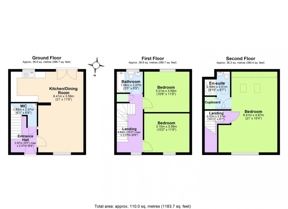 Floorplan for Morley Walk, Church Gresley, Swadlincote