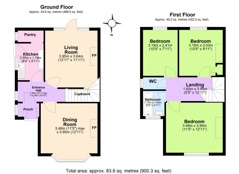 Floorplan for Abingdon Road, West Bridgford, Nottingham