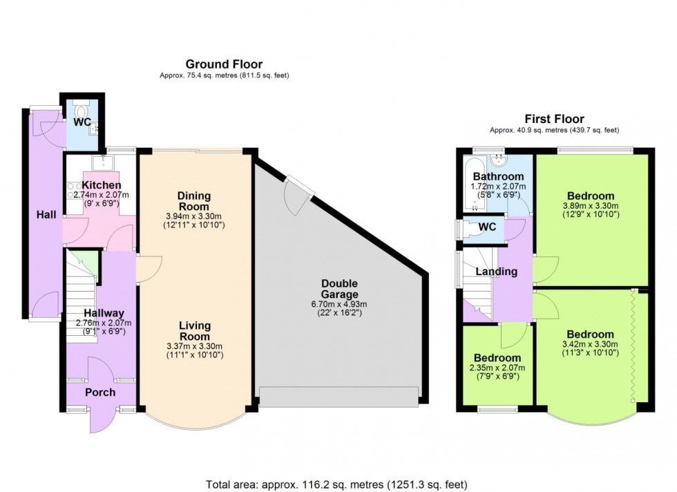 Floorplan for Stanhome Drive, West Bridgford, Nottingham