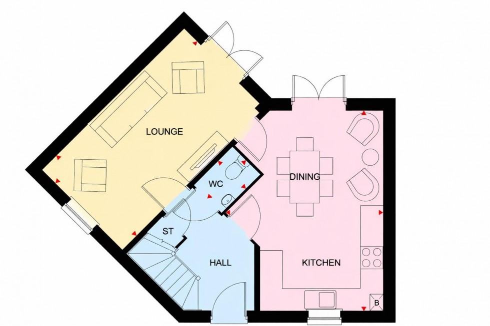 Floorplan for Mountain Ash Crescent, Edwalton, Nottingham