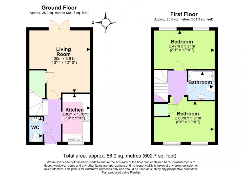 Floorplan for Worthing Grove, Tamworth
