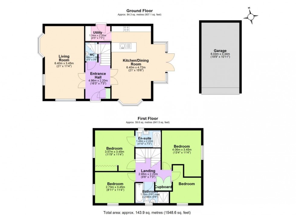 Floorplan for Spring Avenue, Ashby-De-La-Zouch