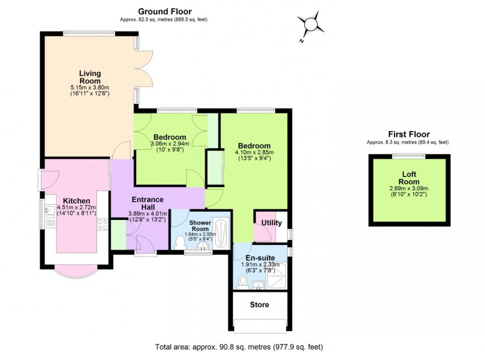 Floorplan for Private Road, Keyworth, Nottingham