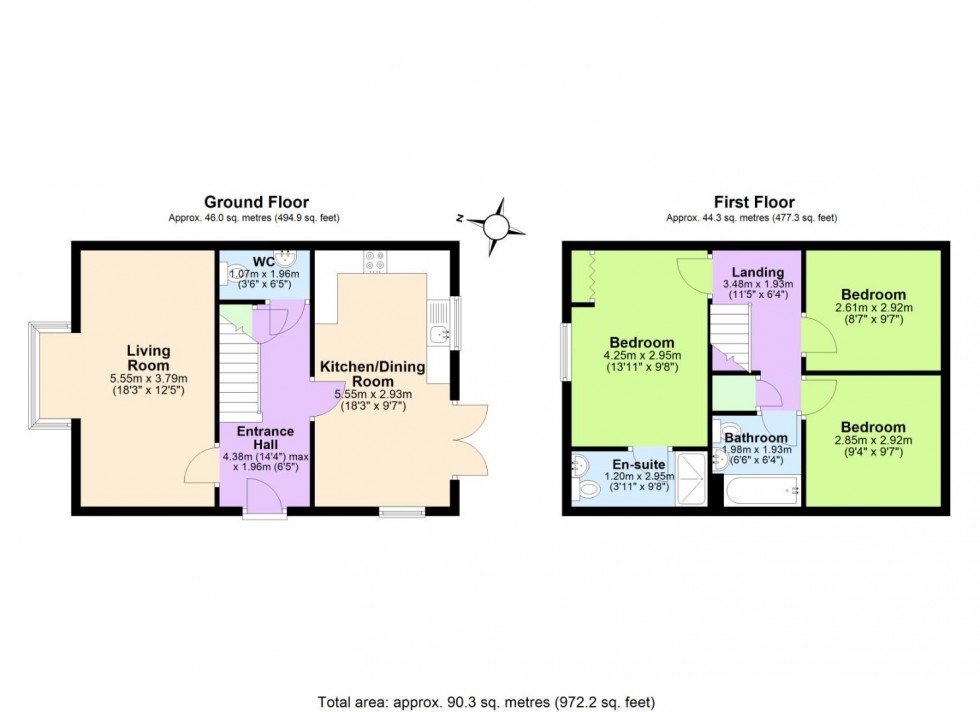 Floorplan for Hopkins Grove, Ashby-De-La-Zouch