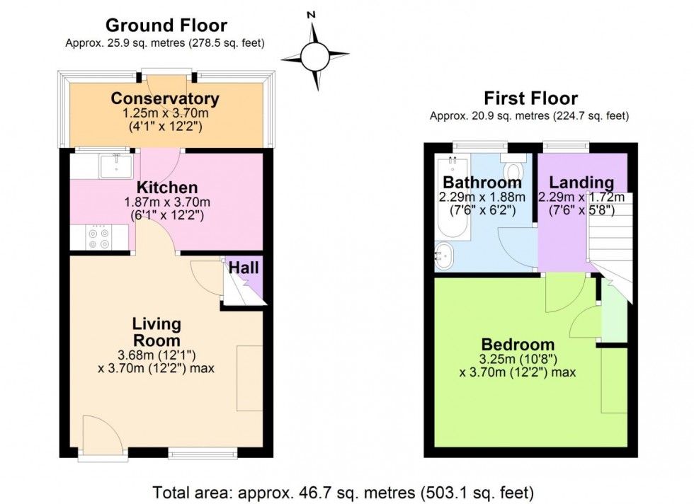 Floorplan for Ticknall Road, Hartshorne, Swadlincote