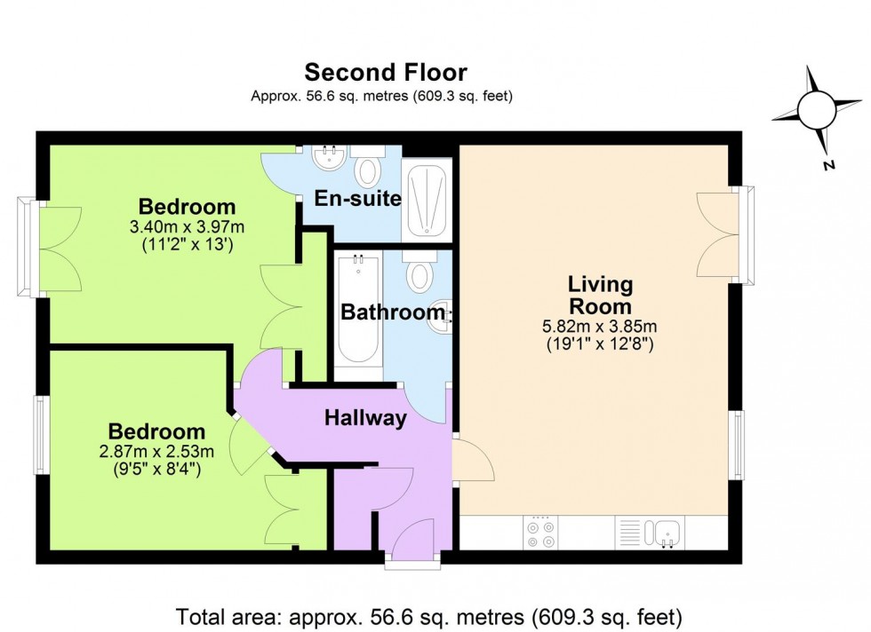Floorplan for Deane Road, Wilford, Nottingham