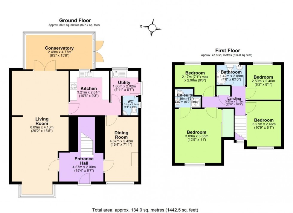 Floorplan for Coltsfoot Drive, Sinfin, Derby