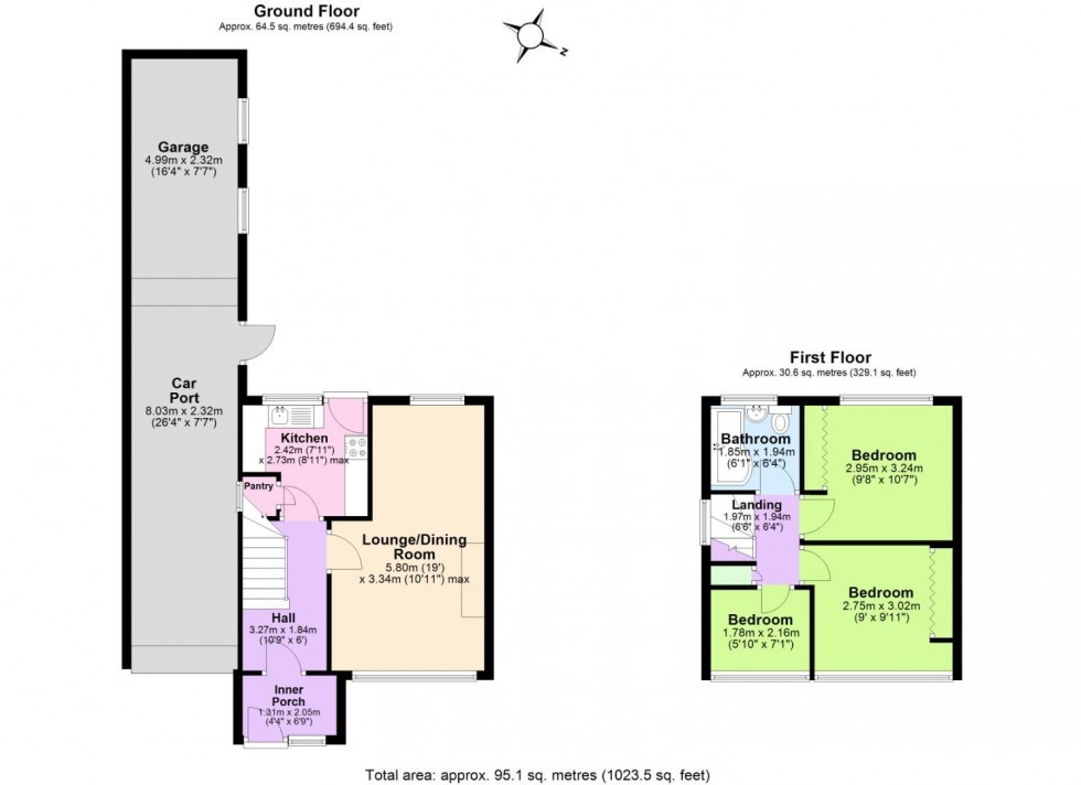 Floorplan for Larch Road, Newhall, Swadlincote