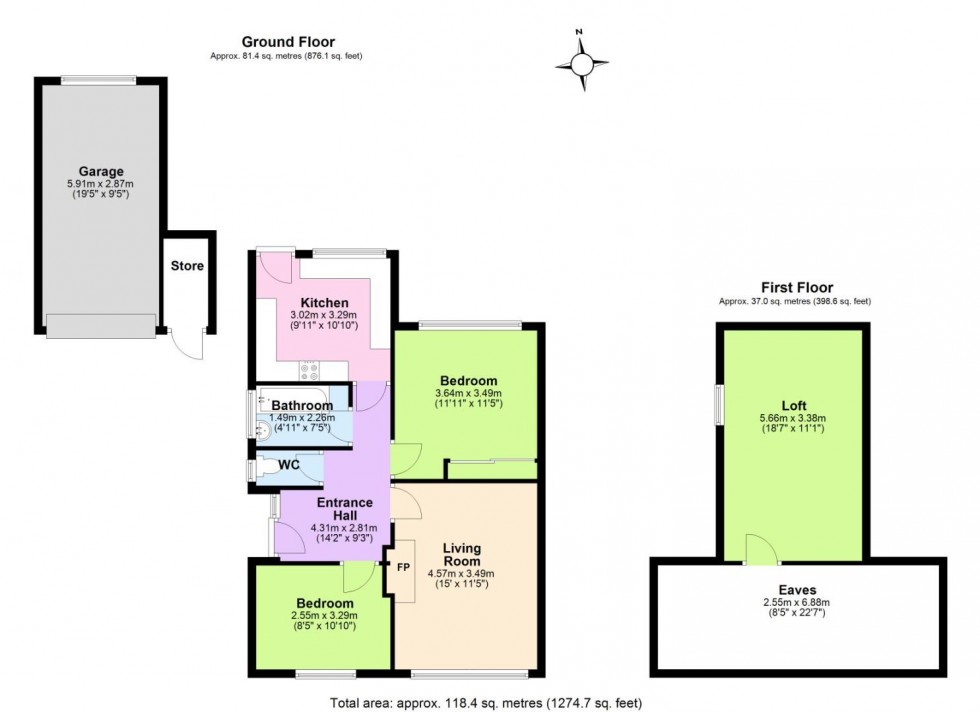 Floorplan for Church Drive, Keyworth