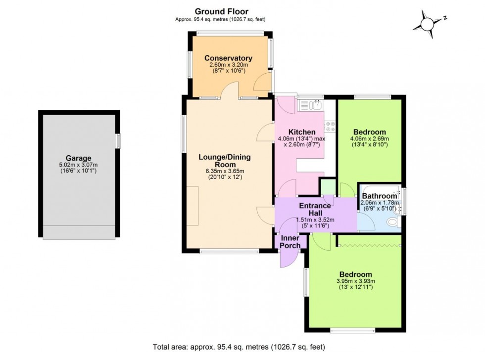 Floorplan for Green Lane, Overseal