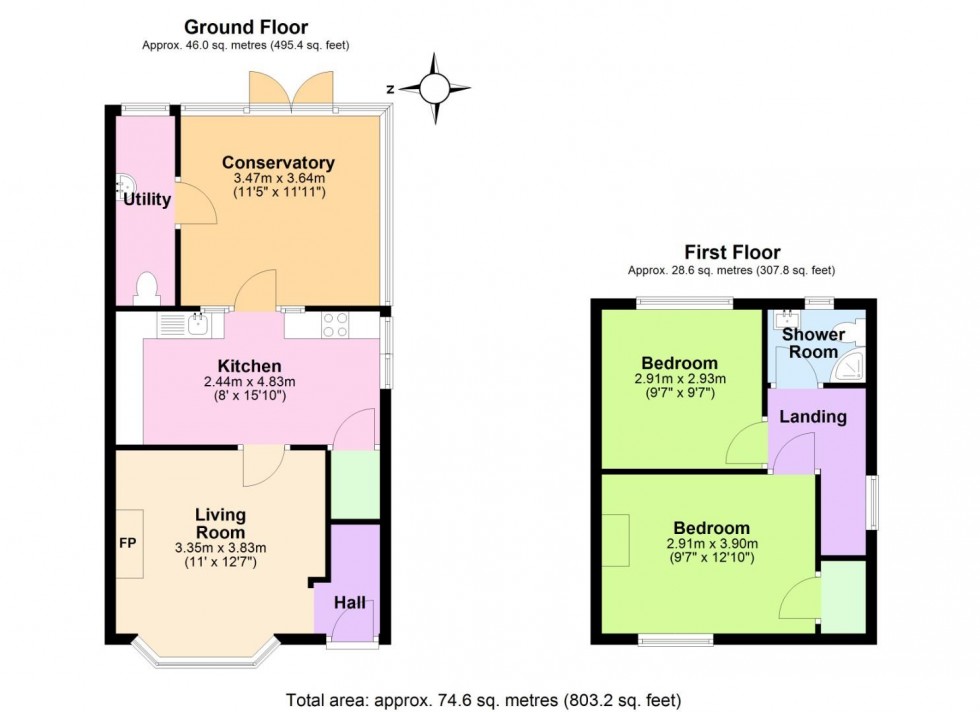 Floorplan for Ruddington Lane, Nottingham