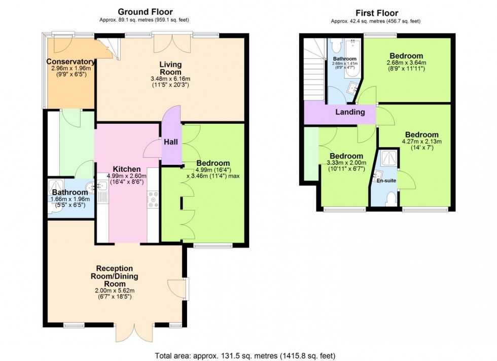 Floorplan for Valley Road, Radcliffe-on-Trent, Nottingham