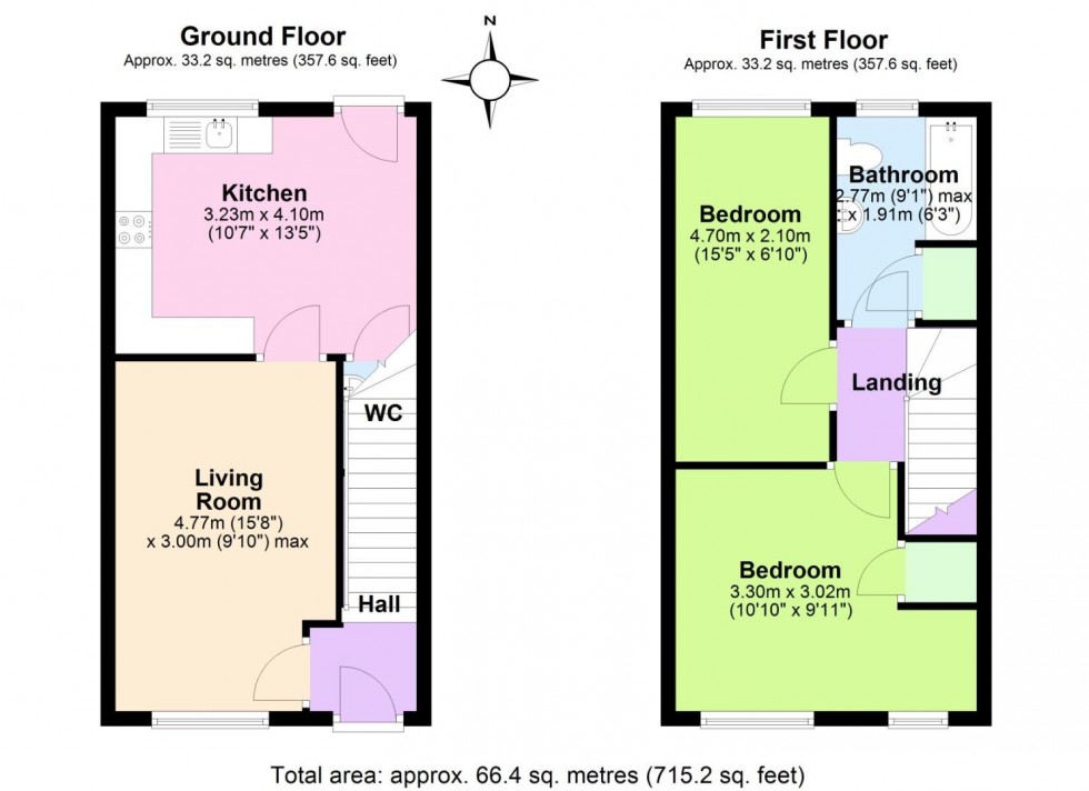 Floorplan for Wesson Street, Keyworth, Nottingham