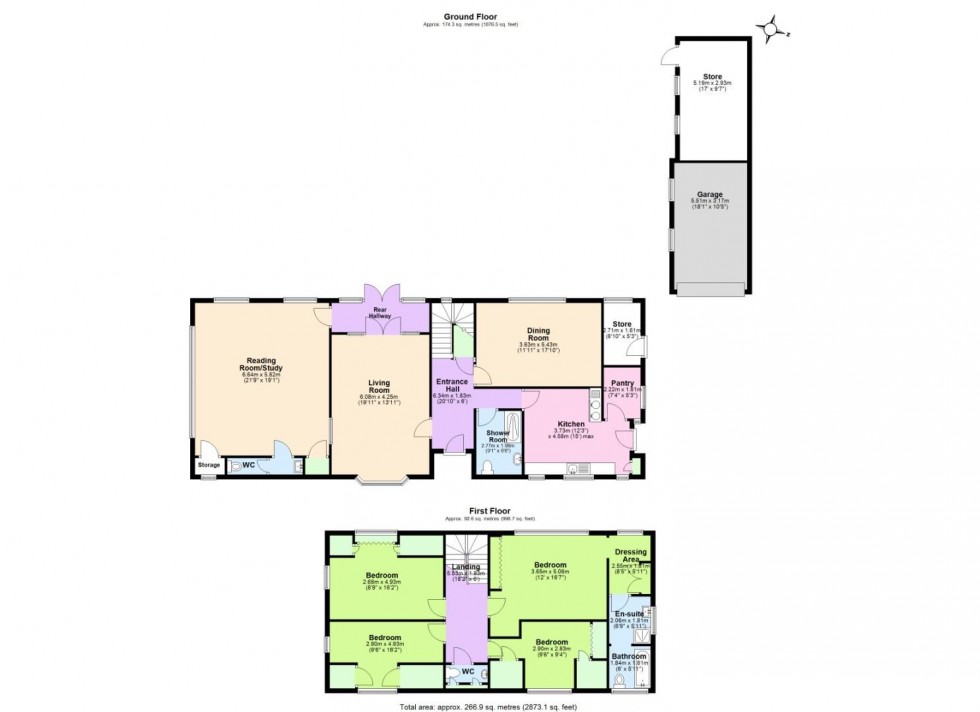 Floorplan for Stanton Lane, Stanton-On-The-Wolds, Keyworth, Nottingham