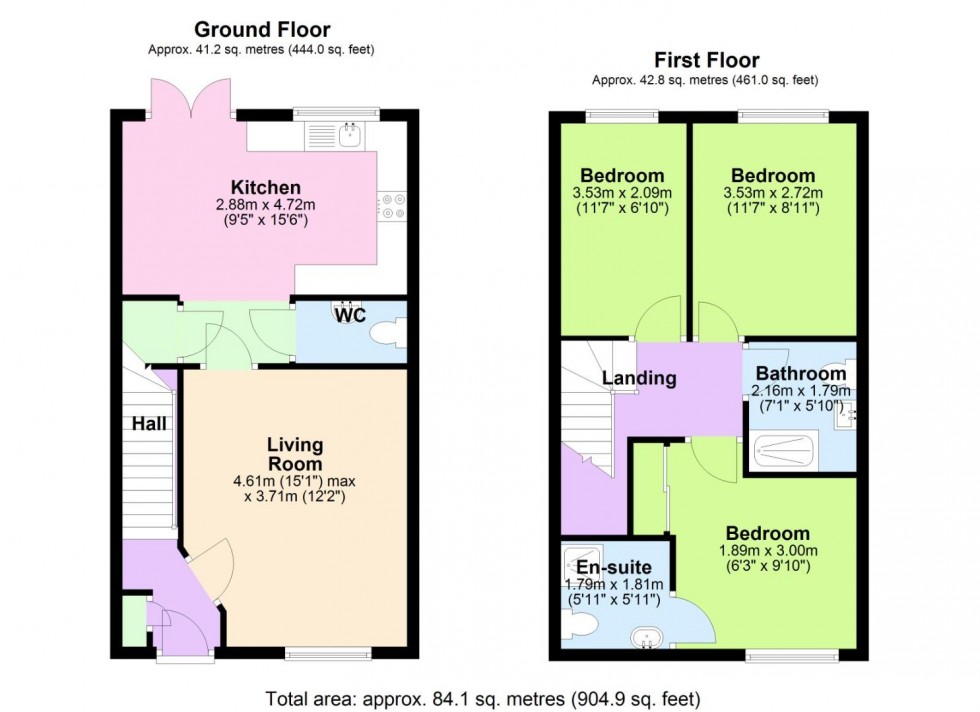 Floorplan for Fowler Road, Edwalton, Nottingham